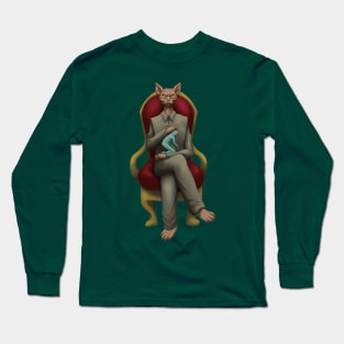 Evil cat, the villain Long Sleeve T-Shirt